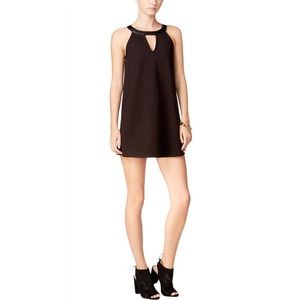 CHELSEA SKY Womens‎ Black Cut Out Faux Leather Medium NWT